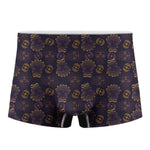 Ornament Tiki Mask Pattern Print Men's Boxer Briefs