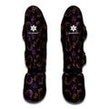 Ornament Tiki Mask Pattern Print Muay Thai Shin Guards