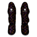 Ornament Tiki Mask Pattern Print Muay Thai Shin Guard