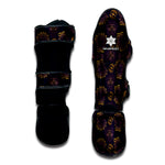 Ornament Tiki Mask Pattern Print Muay Thai Shin Guard
