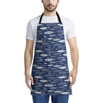 Ornamental Fish Pattern Print Apron
