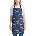 Ornamental Fish Pattern Print Apron