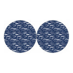 Ornamental Fish Pattern Print Car Coasters