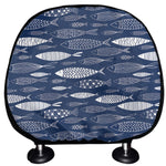 Ornamental Fish Pattern Print Car Headrest Covers
