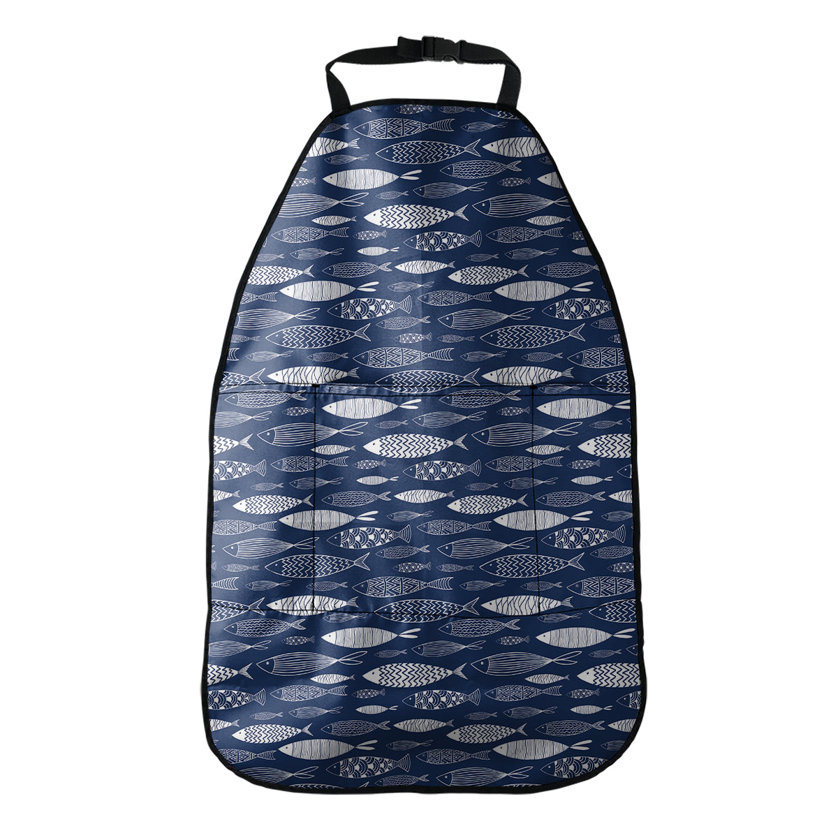 Ornamental Fish Pattern Print Car Seat Organizers