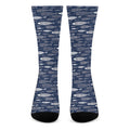 Ornamental Fish Pattern Print Crew Socks
