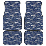 Ornamental Fish Pattern Print Front and Back Car Floor Mats