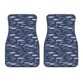 Ornamental Fish Pattern Print Front Car Floor Mats