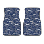 Ornamental Fish Pattern Print Front Car Floor Mats