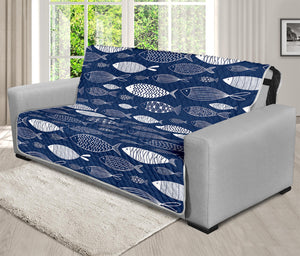 Ornamental Fish Pattern Print Futon Protector