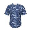 Ornamental Fish Pattern Print Men's Baseball Jersey