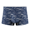 Ornamental Fish Pattern Print Men's Boxer Briefs