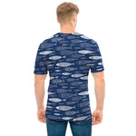 Ornamental Fish Pattern Print Men's T-Shirt