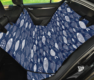 Ornamental Fish Pattern Print Pet Car Back Seat Cover