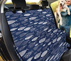 Ornamental Fish Pattern Print Pet Car Back Seat Cover