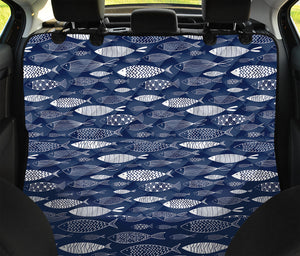 Ornamental Fish Pattern Print Pet Car Back Seat Cover