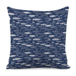 Ornamental Fish Pattern Print Pillow Cover