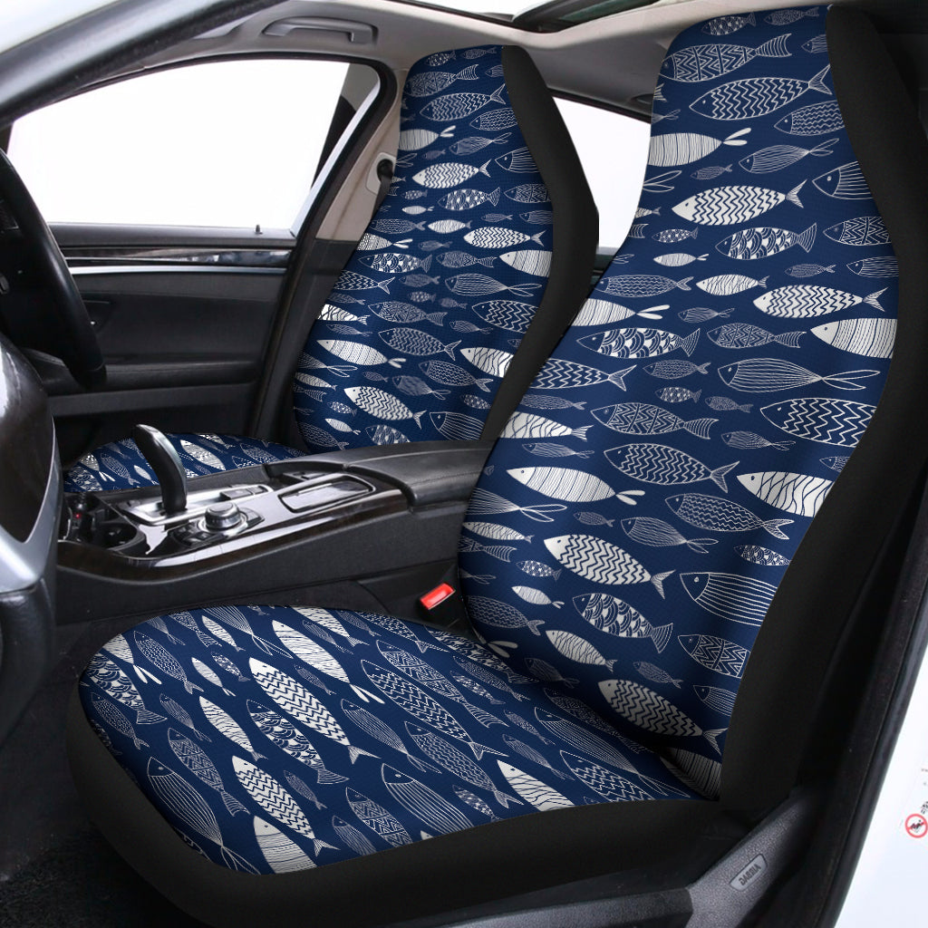 Ornamental Fish Pattern Print Universal Fit Car Seat Covers