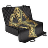 Ornamental Golden Cross Print Pet Car Back Seat Cover