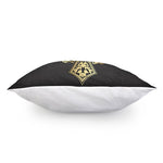 Ornamental Golden Cross Print Pillow Cover
