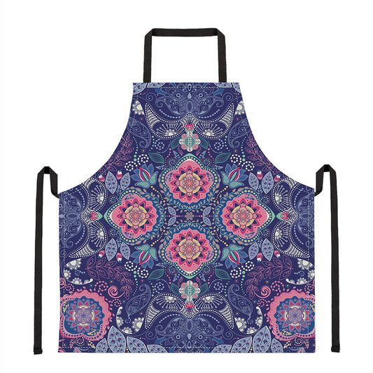Ornamental Paisley Mandala Print Apron