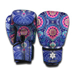 Ornamental Paisley Mandala Print Boxing Gloves