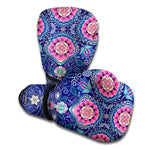 Ornamental Paisley Mandala Print Boxing Gloves
