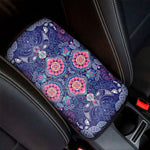 Ornamental Paisley Mandala Print Car Center Console Cover