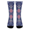 Ornamental Paisley Mandala Print Crew Socks