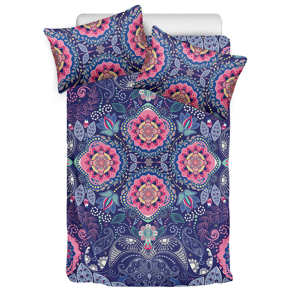 Ornamental Paisley Mandala Print Duvet Cover Bedding Set