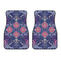 Ornamental Paisley Mandala Print Front Car Floor Mats