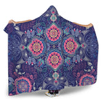 Ornamental Paisley Mandala Print Hooded Blanket