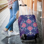 Ornamental Paisley Mandala Print Luggage Cover GearFrost