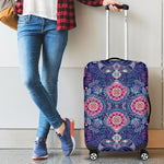 Ornamental Paisley Mandala Print Luggage Cover GearFrost