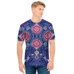 Ornamental Paisley Mandala Print Men's T-Shirt
