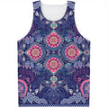 Ornamental Paisley Mandala Print Men's Tank Top