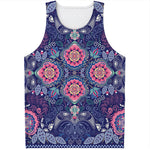 Ornamental Paisley Mandala Print Men's Tank Top