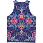 Ornamental Paisley Mandala Print Men's Tank Top