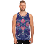 Ornamental Paisley Mandala Print Men's Tank Top