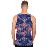 Ornamental Paisley Mandala Print Men's Tank Top