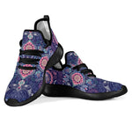 Ornamental Paisley Mandala Print Mesh Knit Shoes GearFrost