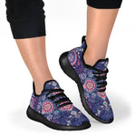 Ornamental Paisley Mandala Print Mesh Knit Shoes GearFrost