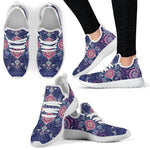 Ornamental Paisley Mandala Print Mesh Knit Shoes GearFrost
