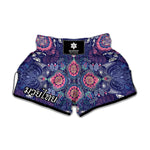 Ornamental Paisley Mandala Print Muay Thai Boxing Shorts