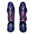 Ornamental Paisley Mandala Print Muay Thai Shin Guards