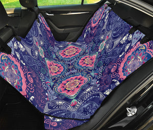 Ornamental Paisley Mandala Print Pet Car Back Seat Cover