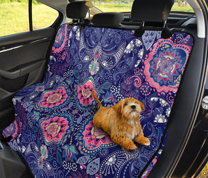 Ornamental Paisley Mandala Print Pet Car Back Seat Cover