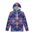 Ornamental Paisley Mandala Print Pullover Hoodie