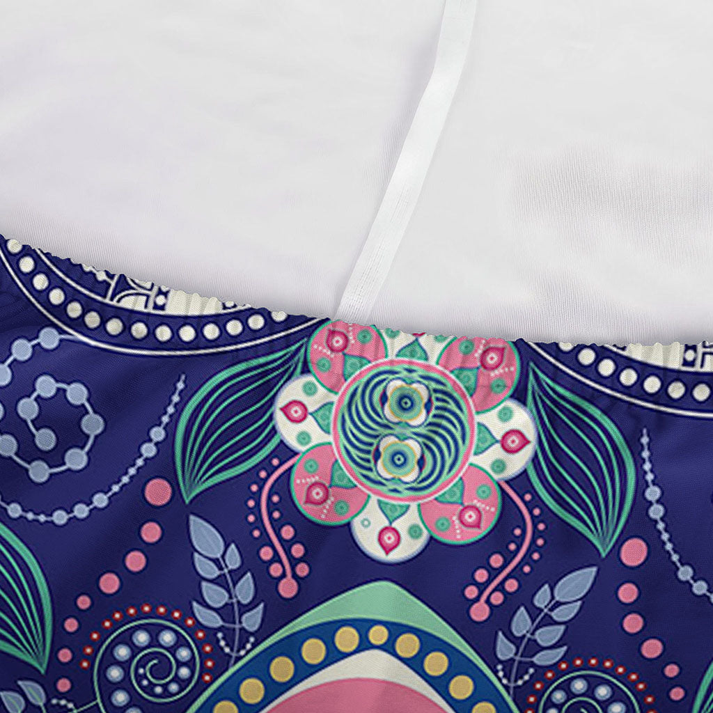 Ornamental Paisley Mandala Print Sofa Cover