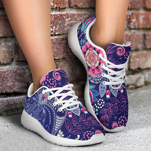 Ornamental Paisley Mandala Print Sport Shoes GearFrost